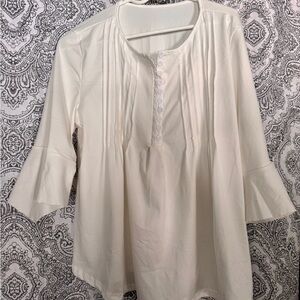 Elegant White Women's Top